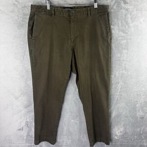 Rodd & Gunn Men's Chino Pants 38 Olive Green Straight Fit Stretch Cotton